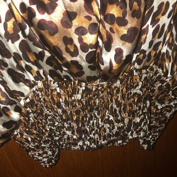 Silk Animal Print Brown Based - Picture 3 of 3